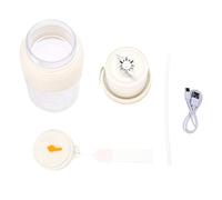 MENDUNER Batidora Exprimidora Inalámbrica 1300ml | Taza de Fruta Recargable por USB, Cuchillas de Acero Inoxidable, Tapa Doble para Batidos de Viaje (WHITE)