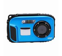 MENDUNER Cámara Submarina Digital, Cámara Impermeable 48 MP 1080P, Zoom 16x, 5 M, Pantalla LCD de 2,4 Pulgadas, for Snorkel y Buceo (Blue)