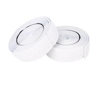 MENDUNER Cinta de Manillar de Silicona Transpirable para Ciclismo |Envoltura Antirresbaladiza de la Barra del Descenso de la Bicicleta de EVA, Apretón Ergonómico con los Tapones Finales (WHITE)