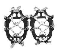 MENDUNER Crampones de 24 Picos para Zapatos, Tacos de Hielo, Tacos de Tracción Resistentes para Pasos Seguros, Botas Antideslizantes Ajustables con Picos para Trail Running, Senderismo, Tamaño (XL)