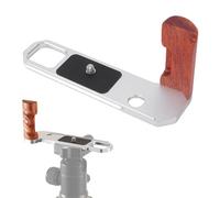 MENDUNER de Soporte en Forma de L, Soporte de Agarre Manual con Placa de Liberación Rápida para Cámara F2 F2A F2S, con Interfaz Arca Apta para Estabilizadores de la Serie RS (Silver)