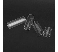 MENDUNER Diapositiva de Guitarra Vidrio Transparente Bajo Diapositivas de Cuerda Duraderas Cilindro Barra de Tono Brillante para Guitarristas Eléctricos 1 X 70 Mm 1 X 60 Mm 50 28 (juego)
