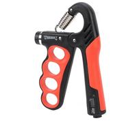 MENDUNER Entrenador Electrónico de Agarre Manual para Contador |Ejercitador de Fuerza de Dedo Ajustable de 11-220 Libras para Entrenamiento en Casa (rojo)