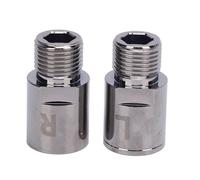 MENDUNER Extensor de Manivela de Bicicleta de Aleación de Ti de 20 Mm |Eje de Extensión del Pedal Izquierdo Derecho para Bicicletas de Montaña y de Carretera, Adaptador de Pedal Protector Que Reduce