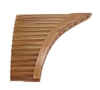 MENDUNER Flauta de Pan de Bambú Exquisito Instrumento de Viento de Madera Tradicional de 15 Tubos Adecuado para Principiantes y Estudiantes Color Bambú (Mano izquierda)