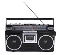 MENDUNER Grabadora de Cinta con Reproductor de Casete Portátil con Bluetooth, Convertidor de MP3 USB de Radio FM MW SW, Grabadora de Casete Retro con Refuerzo de Graves (Black)
