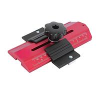 MENDUNER Guía de Corte Fina de Precisión para Sierra de Mesa |Plantilla de Corte de Tira de Ranura de Inglete, Aleación de Aluminio, 3/4 X 3/8 Pulgadas, Carpintería, Color Rojo (rojo)