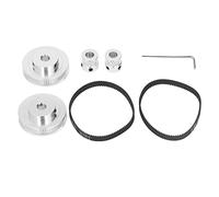 MENDUNER Juego de 2 Ruedas Síncronas con Correa Elástica de Larga Duración para Tornos CNC y Rectificadoras de Engranajes (Diámetro interior de 8 mm / 0,31 pulg.)