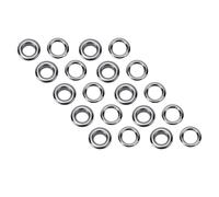 MENDUNER Juego de 300 Ojales de Metal, Ojales Multifuncionales de 8 Mm con Arandelas para Manualidades de Cuero, de Costura, para Artesanos (Plata Negro)