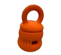 MENDUNER Juguete de Rompecabezas para Perros con Alimentador Lento de Resina para Mascotas, Juguete para Masticar Dispensador de Golosinas para Perros Pequeños, Grandes y Medianos (Orange)