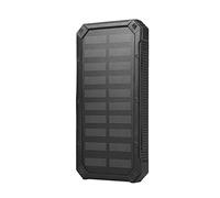 MENDUNER Kit Cargador Solar Portátil 20000mAh | Estuche para Banco de Energía DIY con Carga Rápida USB Dual para Teléfono, Exteriores y Viajes (Black)