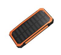 MENDUNER Kit Cargador Solar Portátil 20000mAh | Estuche para Banco de Energía DIY con Carga Rápida USB Dual para Teléfono, Exteriores y Viajes (Orange)