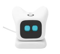MENDUNER Mascota Robot Interactiva con IA para Niños | Juguete Educativo con Reconocimiento de Emociones y Aprendizaje de Idiomas para un Compañero de Escritorio Portátil (White)