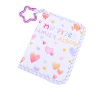 MENDUNER Mi Primer álbum de Fotos de bebé Tiene Capacidad para 17 Imágenes de 4x6, Libro de Tela Suave con Espejo de Seguridad y Gancho para Regalo de Baby Shower para Recién Nacidos y Niños Pequeños