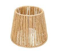 MENDUNER Pantalla de Lámpara de Campana Tejida Rústica |Cubierta de Lámpara de Cuerda de Papel Natural para E27 E14, Sombra Compacta Hecha a Mano para de Mesa Decoración de Mediados de Siglo
