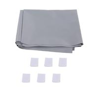 MENDUNER Pantalla de Proyección Portátil Plegable HD 4K Cortina de Microperlas de Metal Antiluz, Ganancia de Color 6X para Cine en Casa, Oficina, Aula, Solo Proyección Frontal (70 Pulgadas)