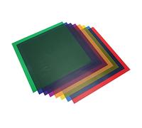 MENDUNER Película de Filtro de Color para Fotografía LED Estroboscópica, Temperatura de Color Estable con 8 Elementos de Filtro de Gel para Varios Proyectos Artísticos (8PCS)