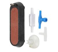 MENDUNER Placa de Burbuja Plana con Refinador de Aire para Pecera de Metal Resistente con Burbujas Finas para un Crecimiento Saludable de los Peces (Black)