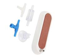 MENDUNER Placa de Burbuja Plana con Refinador de Aire para Pecera de Metal Resistente con Burbujas Finas para un Crecimiento Saludable de los Peces (White)