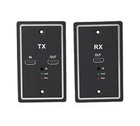 MENDUNER Placa de Pared Extensora 1080P sobre Cat6 |Kit de Transmisor y Receptor de Infrarrojos de 60 M
