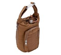 MENDUNER Portabotellas Cruzado para Gimnasio |Bolsa para Portabotellas de Agua de Ajuste Universal con Correa Ajustable, para 18-64 Oz, Color Canela Claro (Bronceado Claro)