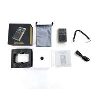 MENDUNER Radio FM Dab Portátil con Bluetooth 5.2, Radio de Bolsillo Recargable con Control Remoto de Aplicación, Reproductor de MP3 con Tarjeta TF, Alarma SOS, Linterna, Conector para (Hraddhahdab+)
