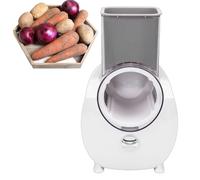 MENDUNER Rallador Eléctrico de Queso y Cortador de Verduras, Cortador de Verduras con Control de un Solo Toque, Ensaladera con 6 Formas Diferentes de Cuchillas, Potente Rallador