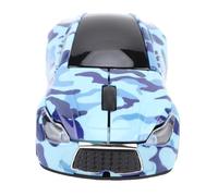 MENDUNER Ratón Inalámbrico para Coche para Ordenador, Cool Sport de 2,4 GHz, Ratón óptico de 1600 dpi con Receptor USB Adecuado para PC, Ordenador y Portátil, Diseño Ergonómico Que Reduce (Blue)
