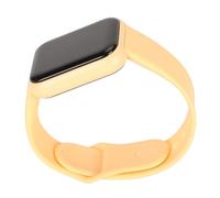 MENDUNER Reloj Inteligente Fitness, Resistente Al Agua, Modo Deportivo, Podómetro, Alarma, Reloj Inteligente Multifuncional para iOS 9.0 y 5.0, ABS/TPU/LCD, para Hombres y Mujeres (Yellow)