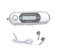 MENDUNER Reproductor MP3 USB Retro, Reproductor de Música Digital Compacto con Pantalla LCD, Compatible con MP3/WMA, Almacenamiento Ampliable hasta 32 GB, 20 Horas de Reproducción con 1 (Silver)