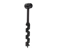 MENDUNER Taladro de Barrena Manual de Alta Dureza, Herramienta de Supervivencia de Tornillo Autorroscante para Carpintería Al Aire Libre, Portátil Negro (25-230 mm)