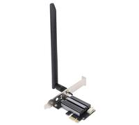 MENDUNER Tarjeta WiFi 6E PCIe con Bluetooth 5.2, Adaptador de Triple Banda 4174Mbps para Escritorio, Tarjeta de Red Inalámbrica 2.4G/5G/6GHz Compatible con 10/11 Linux, Antena 8DB (Antena 8DB)