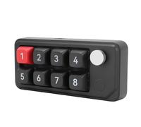 MENDUNER Teclado Macro con Cable Programable de 8 Teclas, Teclado Numérico USB C con Soporte de Intercambio en Caliente, 12 Modos de Iluminación, para XP Vista 7 8 10 OS X (Black)