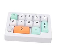 MENDUNER Teclado Mecánico para Jugar de 12 Teclas, Iluminación RGB y Batería Recargable Integrada, Macro de Teclas Completas y Programación Anti-Fantasma (White)