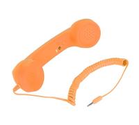 MENDUNER Teléfono Retro Retro de 3.5 Mm, Auricular de Teléfono a Prueba de Radiación con Tono Ajustable, Receptor de Vintage de USB C para un Antiguo (Orange)