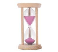 MENDUNER Temporizador de de 5 Minutos, Temporizador de Reloj de de Madera para Cocinar, Hornear, Oficina, Decorativo de Madera de Haya para Cocina de Concentración (Pink)
