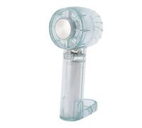 MENDUNER Ventilador de Turbo Portátil Portátil, 3 Velocidades Mini Ventilador Plegable con Soporte, Potente Viento de 4.8m/s, 2000mAh, Cuerpo Transparente, para Exteriores (GREEN)