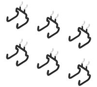 Menecor 6 soportes para taladro de tablero perforado, accesorios para tablero de clavijas para herramientas, almacenamiento de accesorios, exhibición de joyas, suministros de manualidades en lugares: