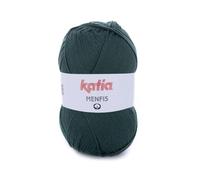 Menfis de Katia un algodón en ovillos de 100 gramos y 240 metros. (38 - Verde botella)
