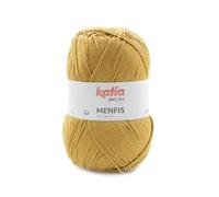Menfis de Katia un algodón en ovillos de 100 gramos y 240 metros. (46 - Amarillo miel)