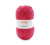 Menfis de Katia un algodón en ovillos de 100 gramos y 240 metros. (48 - Magenta tele)