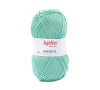 Menfis de Katia un algodón en ovillos de 100 gramos y 240 metros. (50 - Verde luminoso)