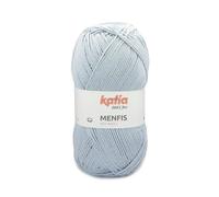 Menfis de Katia un algodón en ovillos de 100 gramos y 240 metros. (57 - Celeste claro)