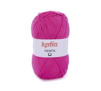 Menfis de Katia un algodón en ovillos de 100 gramos y 240 metros. (Fucsia (25))