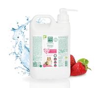 MENFORSAN Champú Acondicionador Perros, Aporta volumen y brillo, Fresa, Rosa, 5000 ml