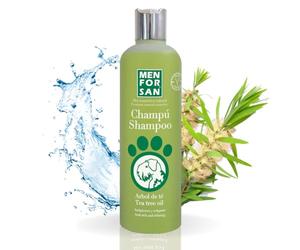 MENFORSAN Champú Árbol de Té para Perros | Acción Anti Picores y Anti Hongos | Previene la aparición de piojos | No Daña el Pelaje | 300 ml