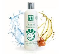Champú natural Menforsan con proteínas de seda y aceite de argán para perros | 300 ml