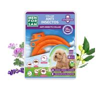 MENFORSAN Collar Anti-Insectos para Perros pequeños, con Margosa, Geraniol y Lavandino, 33 centimetros