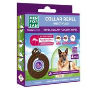MENFORSAN Collar perros antiparasitario para perros con margosa, geraniol y lavandino, Cítrico, Marrón, 57 cm