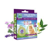 MENFORSAN Collar Antiparasitos Para Gatos Con Ingredientes Naturales Margosa, Geraniol Y Lavandino, Cítrica, Amarillo, 30 cm